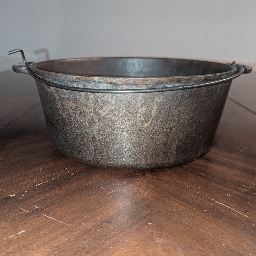Vintage Wagner Ware Sidney -O- 1268 C Cast Iron Dutch Oven Pot Kettle No Lid